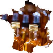 carte france bouteilles huile