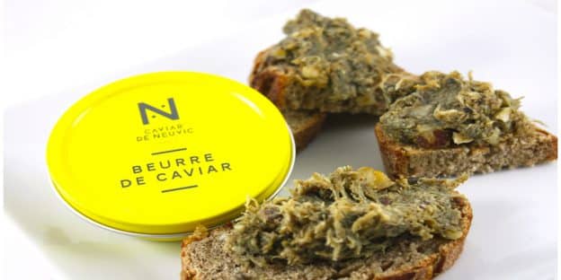 Beurre de caviar tartines